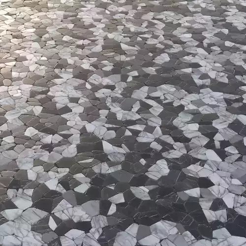 Broken marble tiles mosaic Material