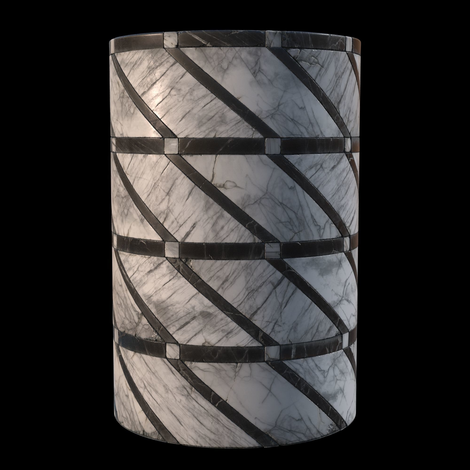 Geometric marble tiles material Texture_1