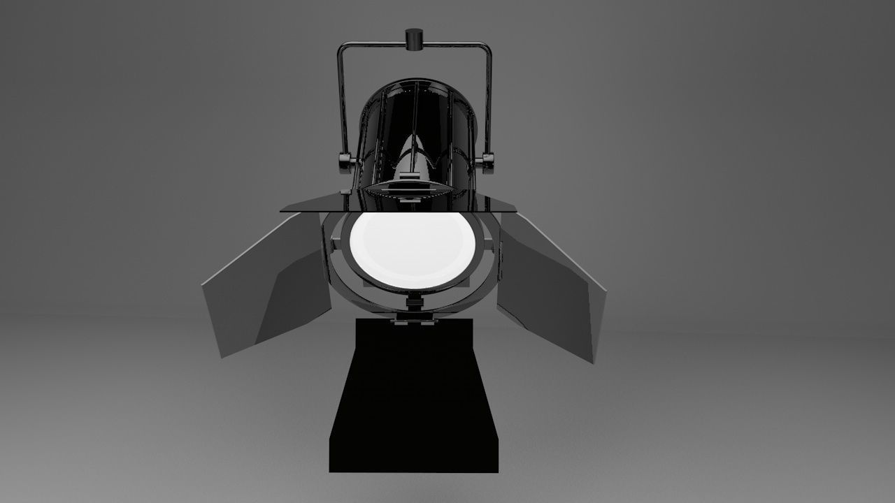 Studio Lamp - studio light 3D model_5