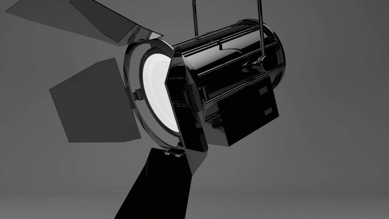 Studio Lamp - studio light 3D model_1