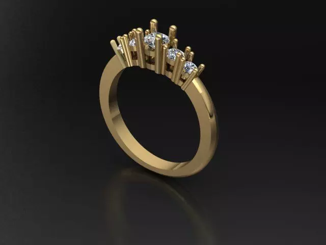 Gems Ring 3D print model_0