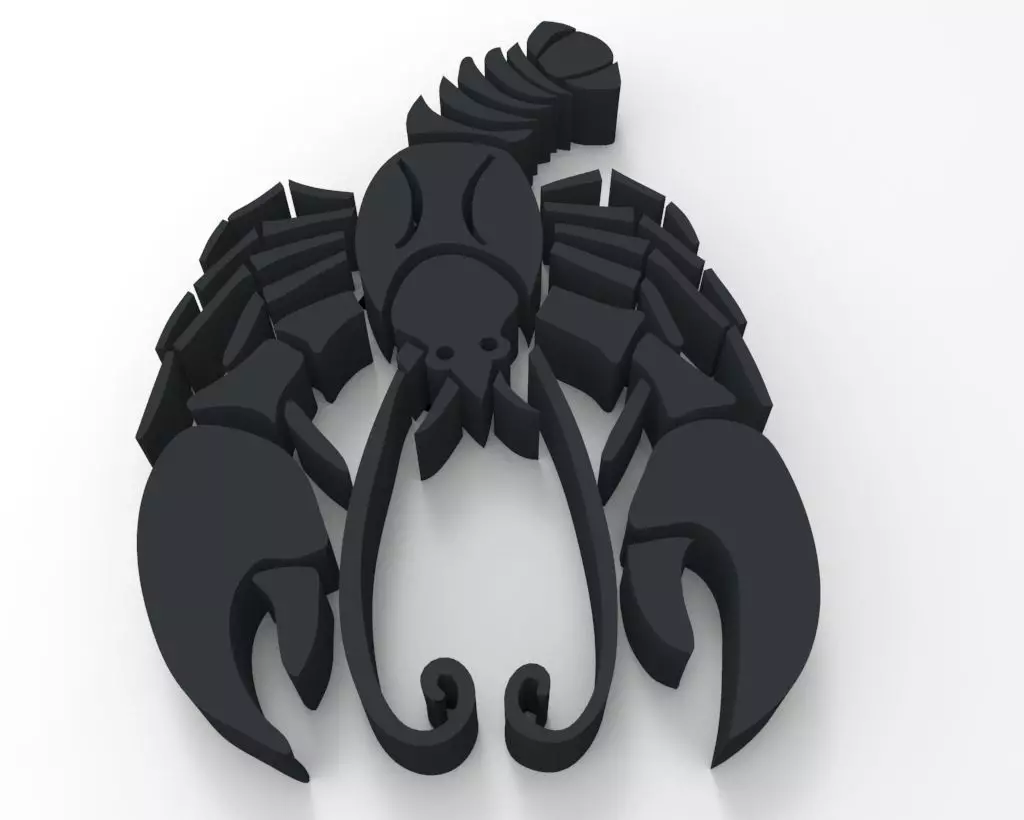 Cancer scorpion Free 3D print model_0