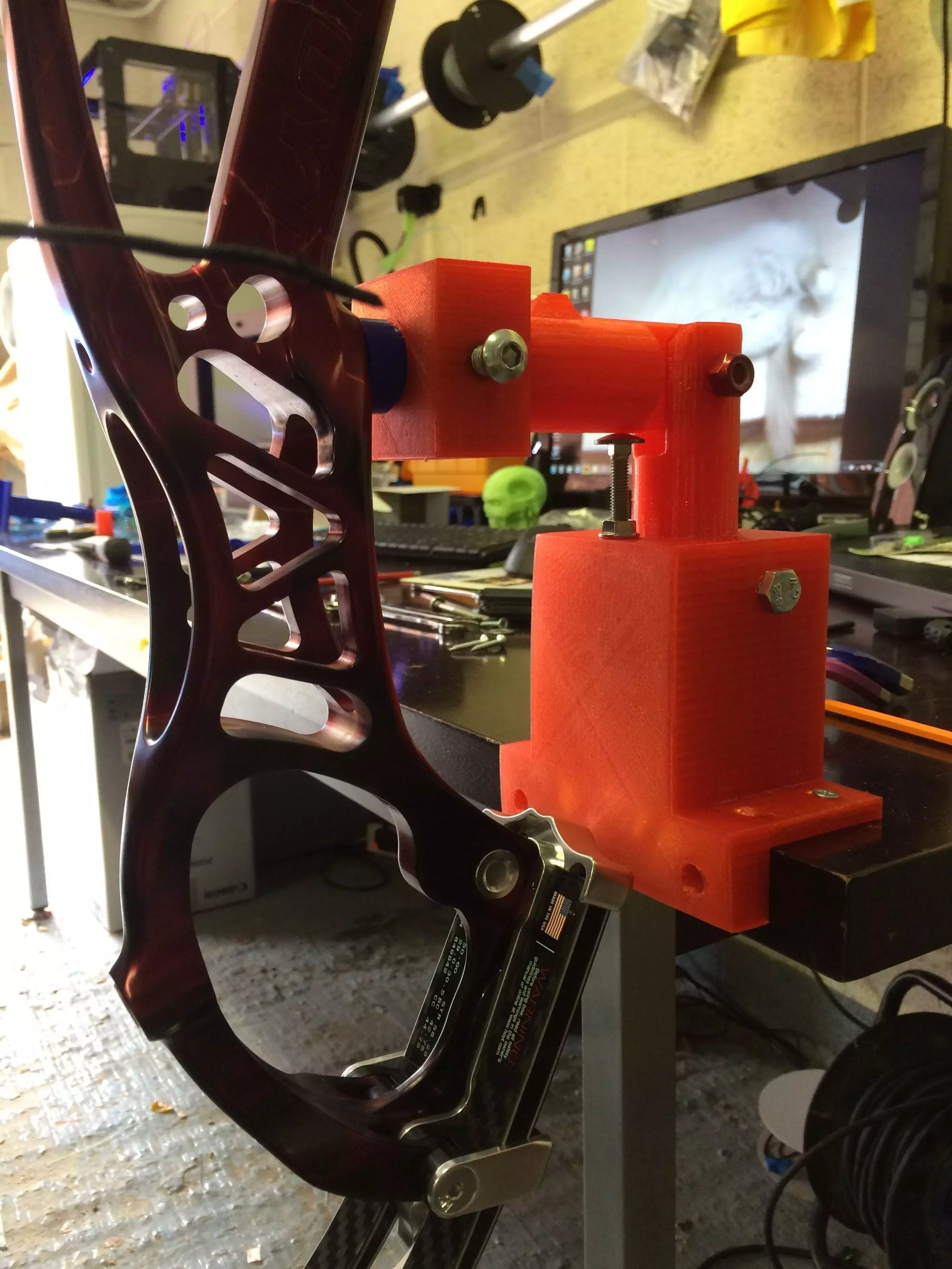 Compound or recurve bow vice 3D print model_0