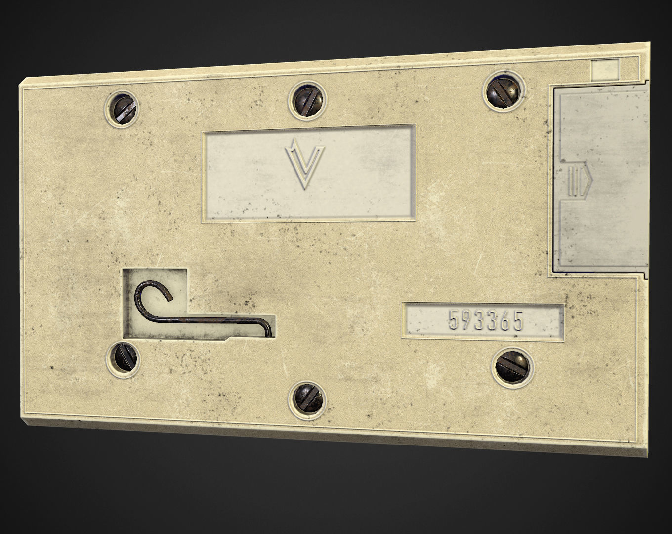 Handheld game Space Flight Low-poly 3D model_3