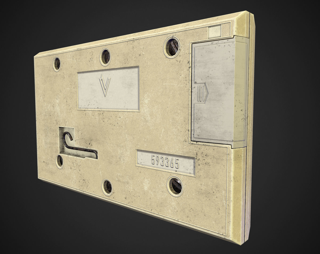 Handheld game Space Flight Low-poly 3D model_4