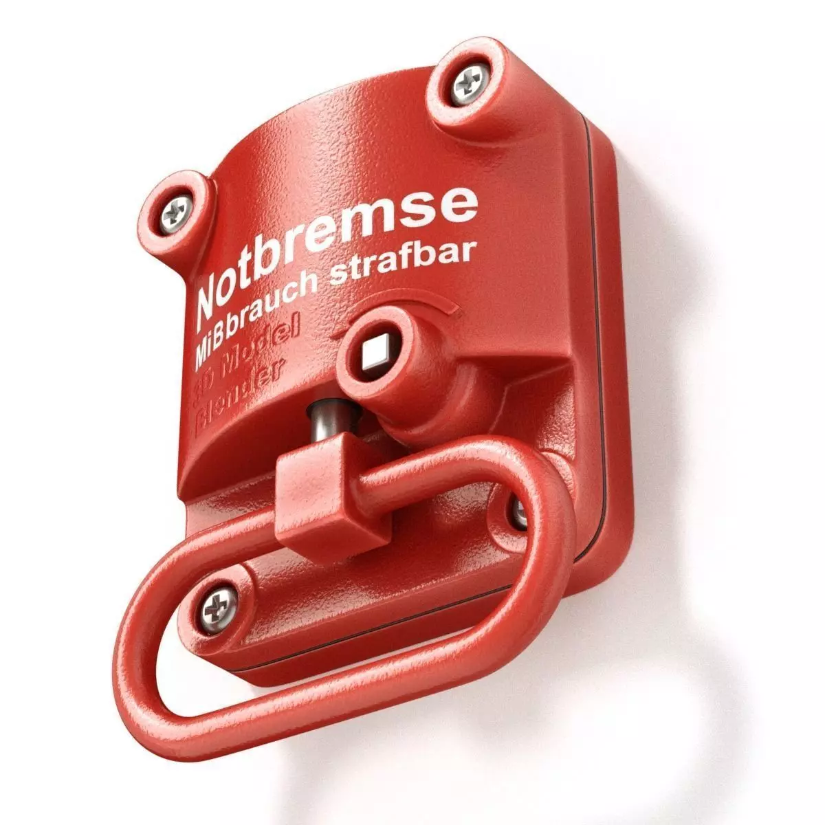 Emergency hand brake 3D model