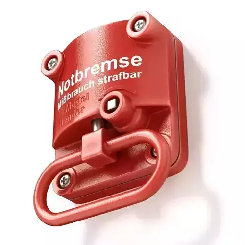 Emergency hand brake 3D model