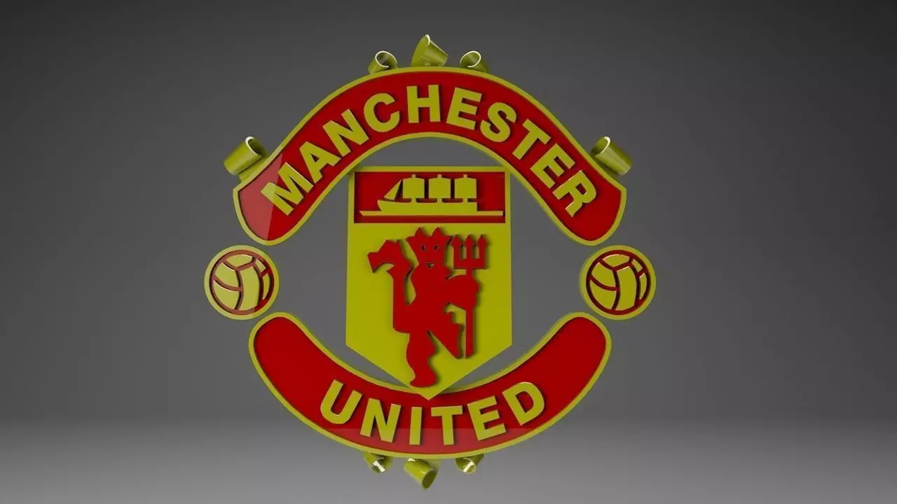 Manchester United 3D logo 3D model