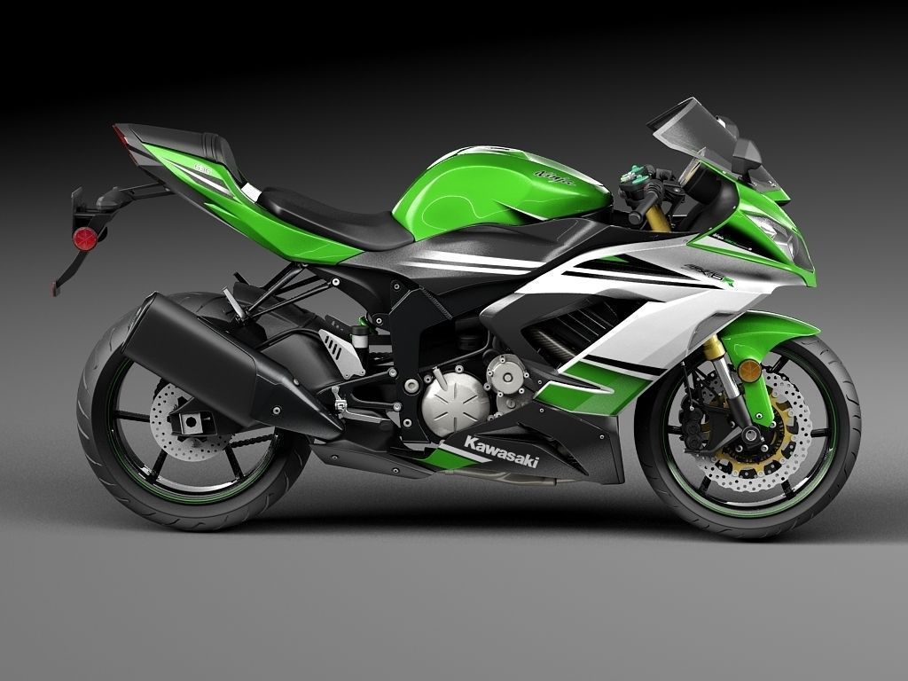 しー Kawasaki Ninja ZX-6R 2015 3D model | CGTrader