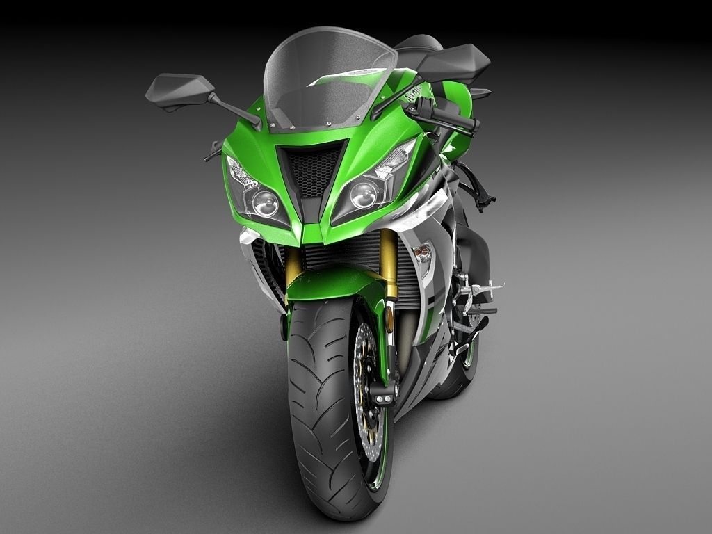 Kawasaki Ninja ZX-6R 2015 3D model | CGTrader