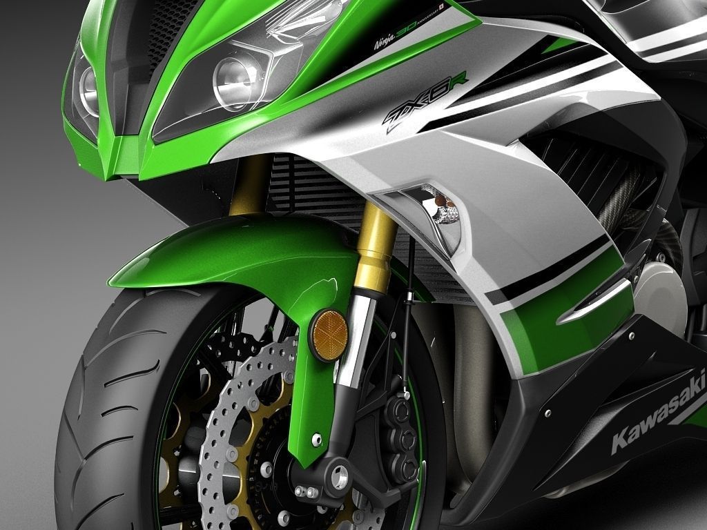 Kawasaki Ninja ZX-6R 2015 3D model | CGTrader