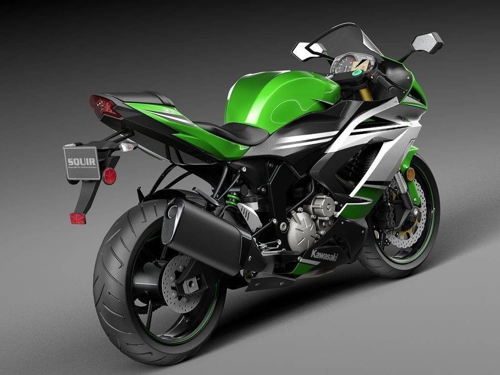 Kawasaki Ninja ZX-6R 2015 3D model | CGTrader