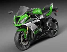 Kawasaki ninja ZX10 3D model | CGTrader