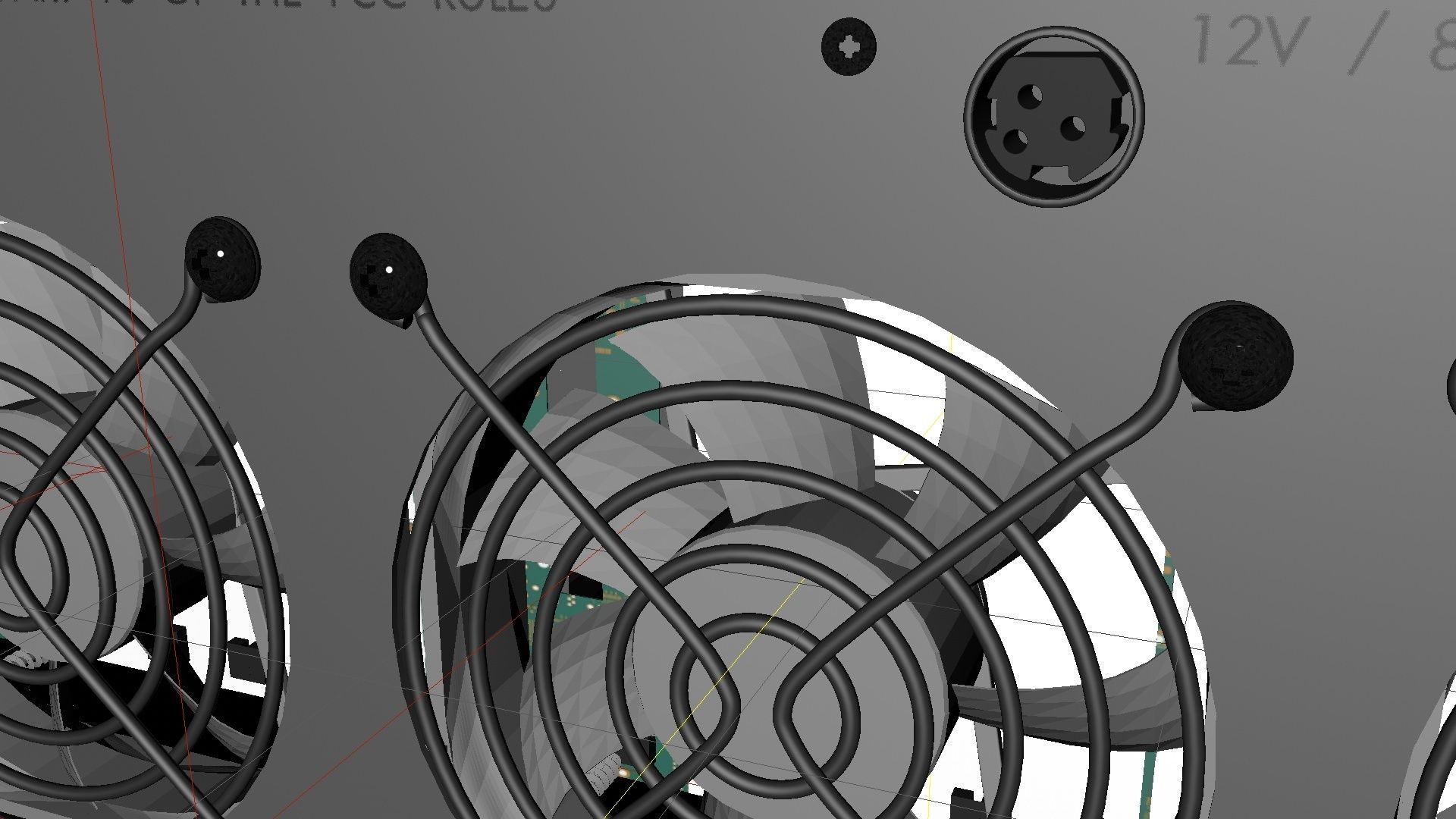 Detailed rare complete Mini PC Computer 4 Slot rack 3D model_4