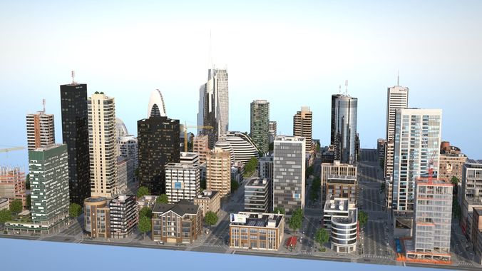 KC Metropolis Low-poly 3D model 4