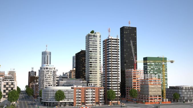 KC Metropolis Low-poly 3D model 2