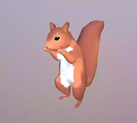 Low-poly Squirrel Low-poly 3D model