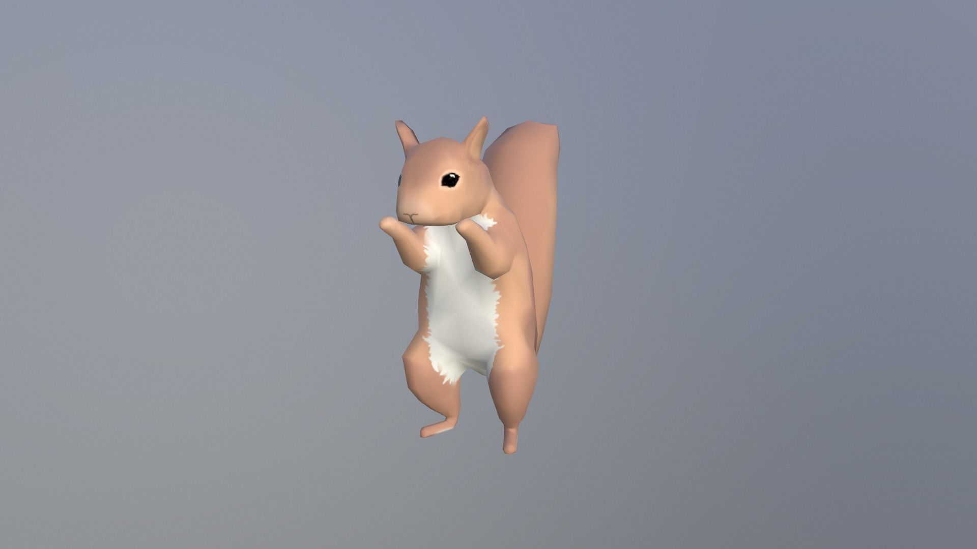 Low-poly Squirrel Low-poly 3D model_4