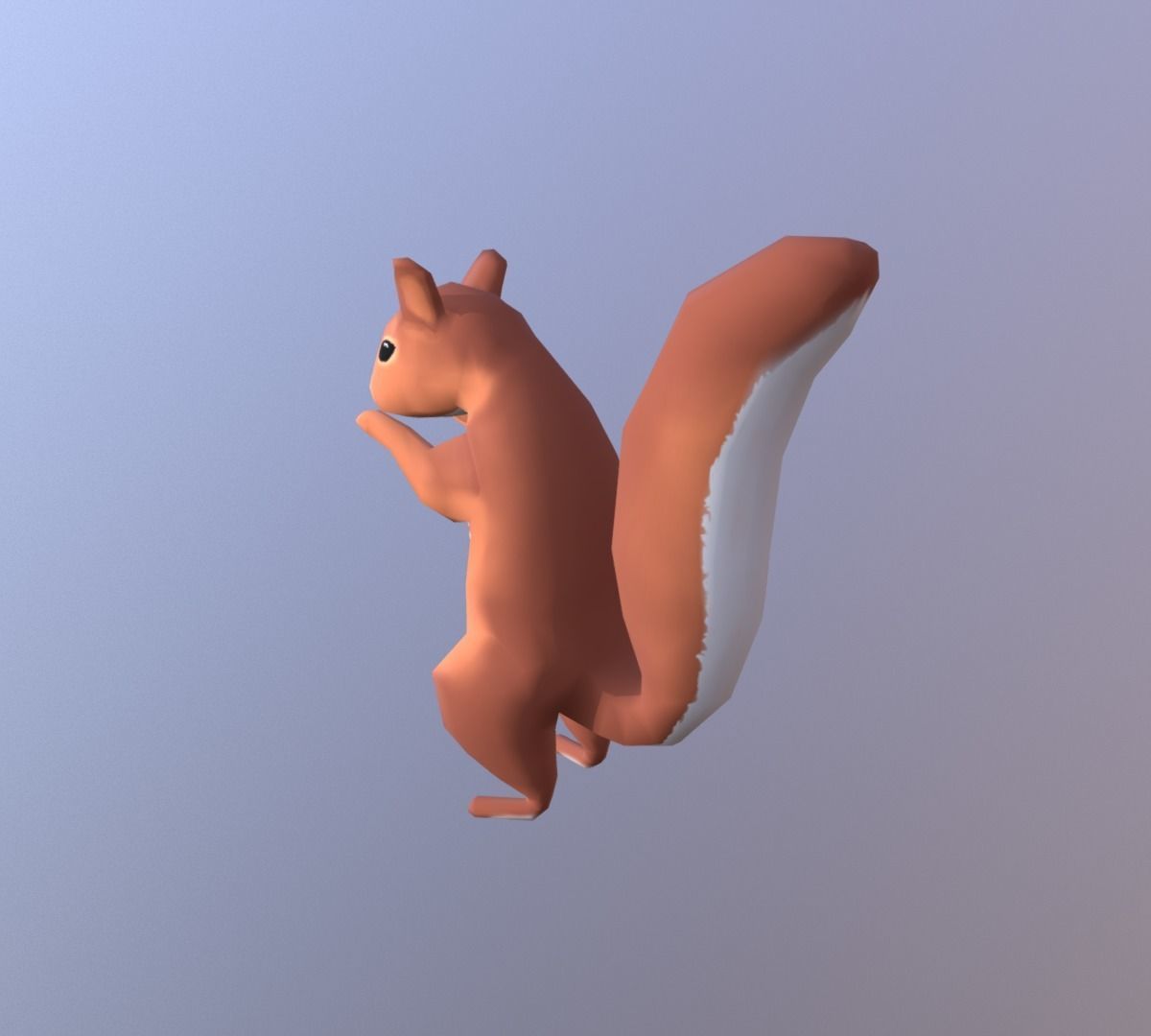 Low-poly Squirrel Low-poly 3D model_3