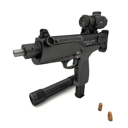 submachine gun AEK-919K Kashtan 3D model