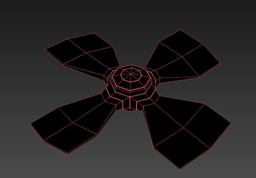 Fan propeller 3D model_3