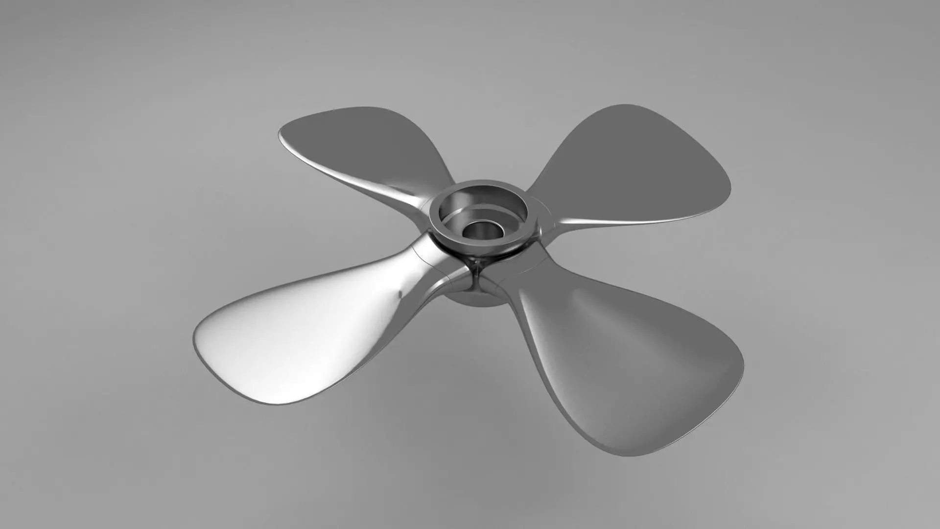 Fan propeller 3D model_0