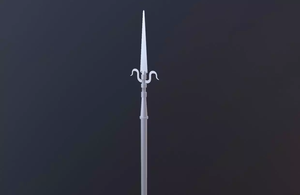 Spear lowpoly sword Free low-poly 3D model
