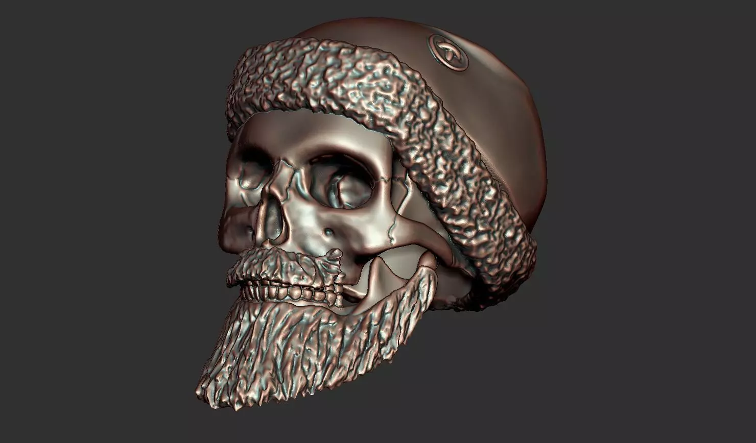 Bearded bead 3D print model_0