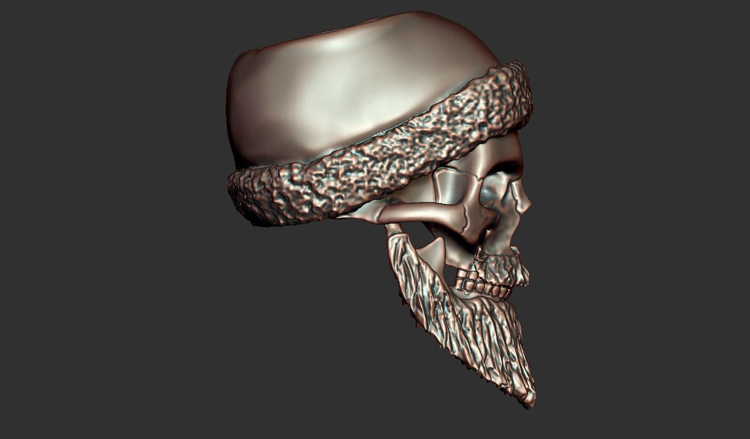 Bearded bead 3D print model_4
