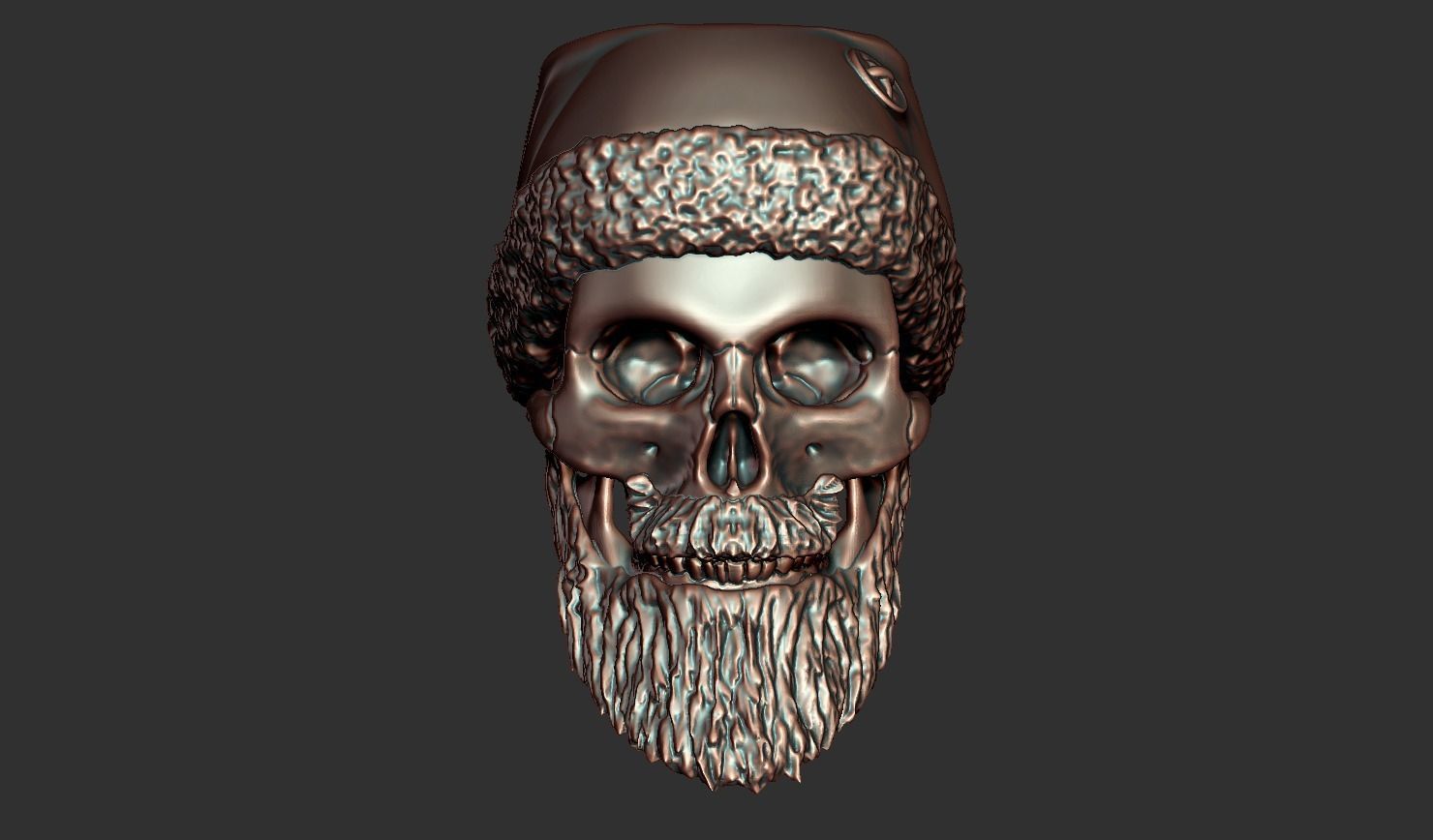 Bearded bead 3D print model_3