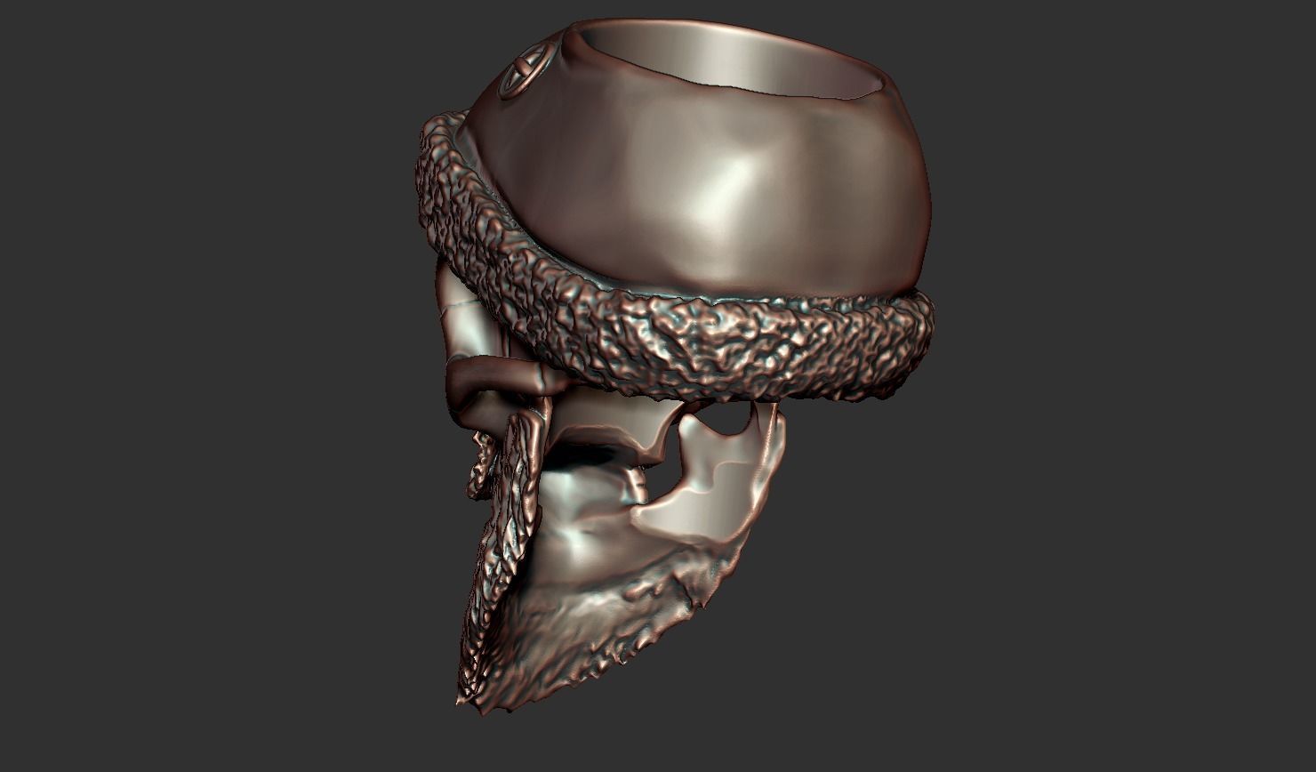 Bearded bead 3D print model_5