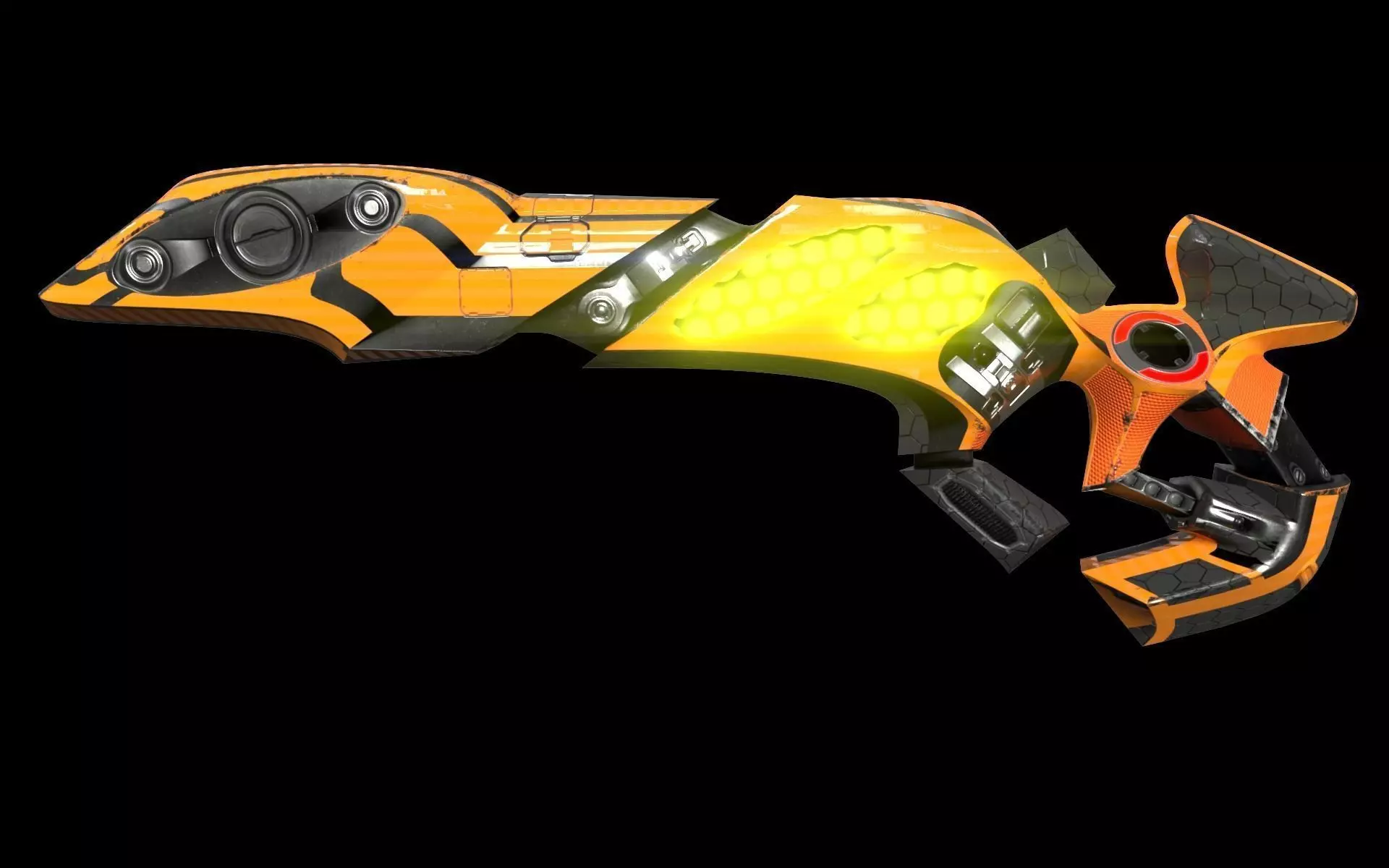 SCIFI Weapon Low-poly 3D model