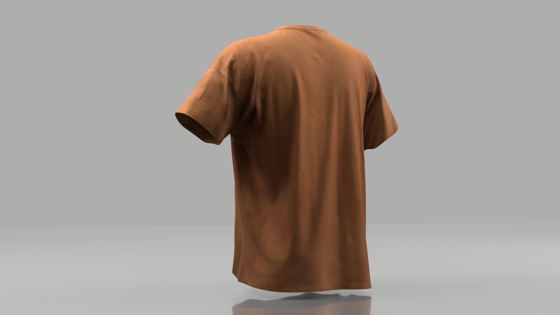 T-shirt 3D model low poly t - shirt Low-poly 3D model_2