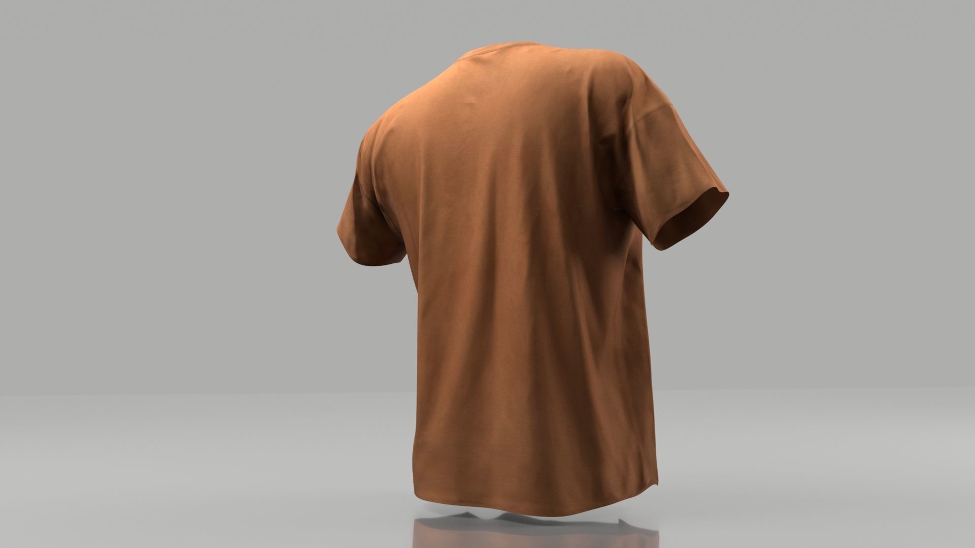 T-shirt 3D model low poly t - shirt Low-poly 3D model_3