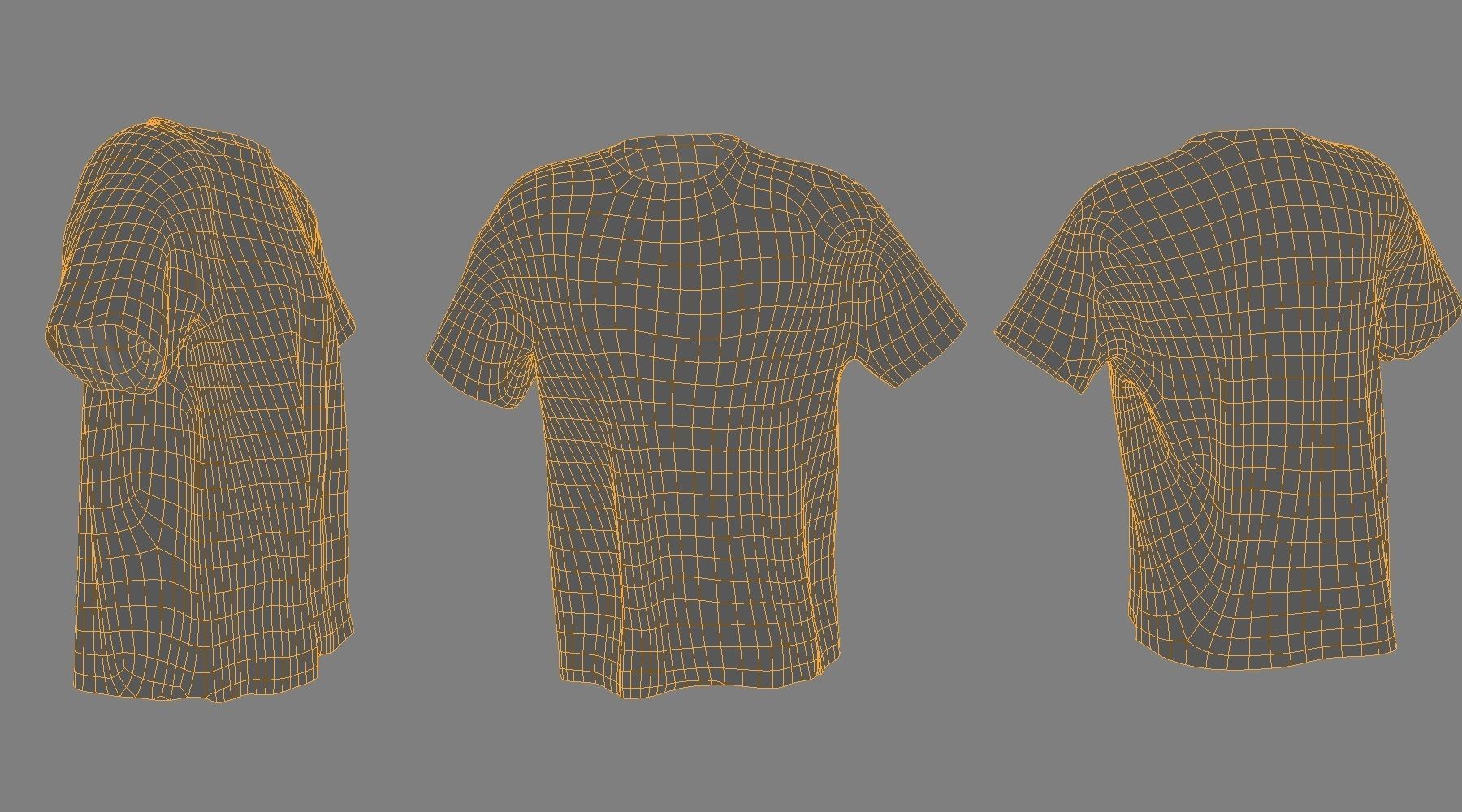 T-shirt 3D model low poly t - shirt Low-poly 3D model_4