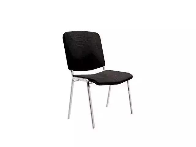 Chair-m dining chair with chrome legs