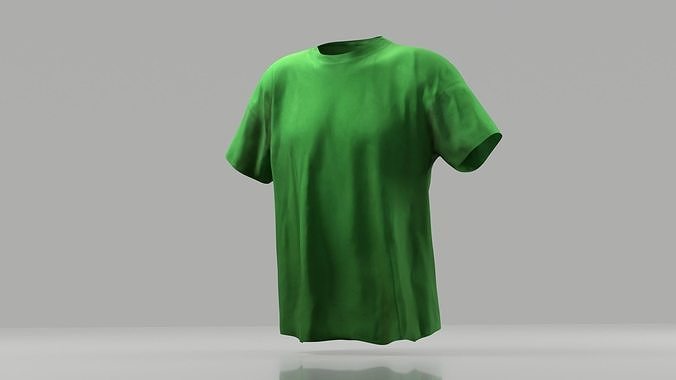 T-shirt 3D model low poly t - shirt Low-poly 3D model