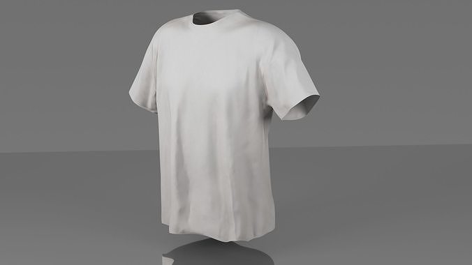 T-shirt 3D model low poly shirt Low-poly 3D model