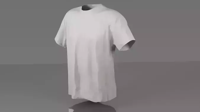 T-shirt 3D model low poly shirt