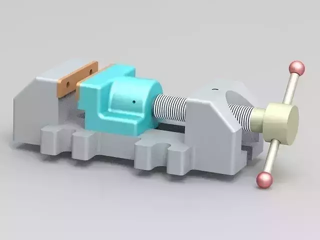 Clamp machine vise Free 3D model