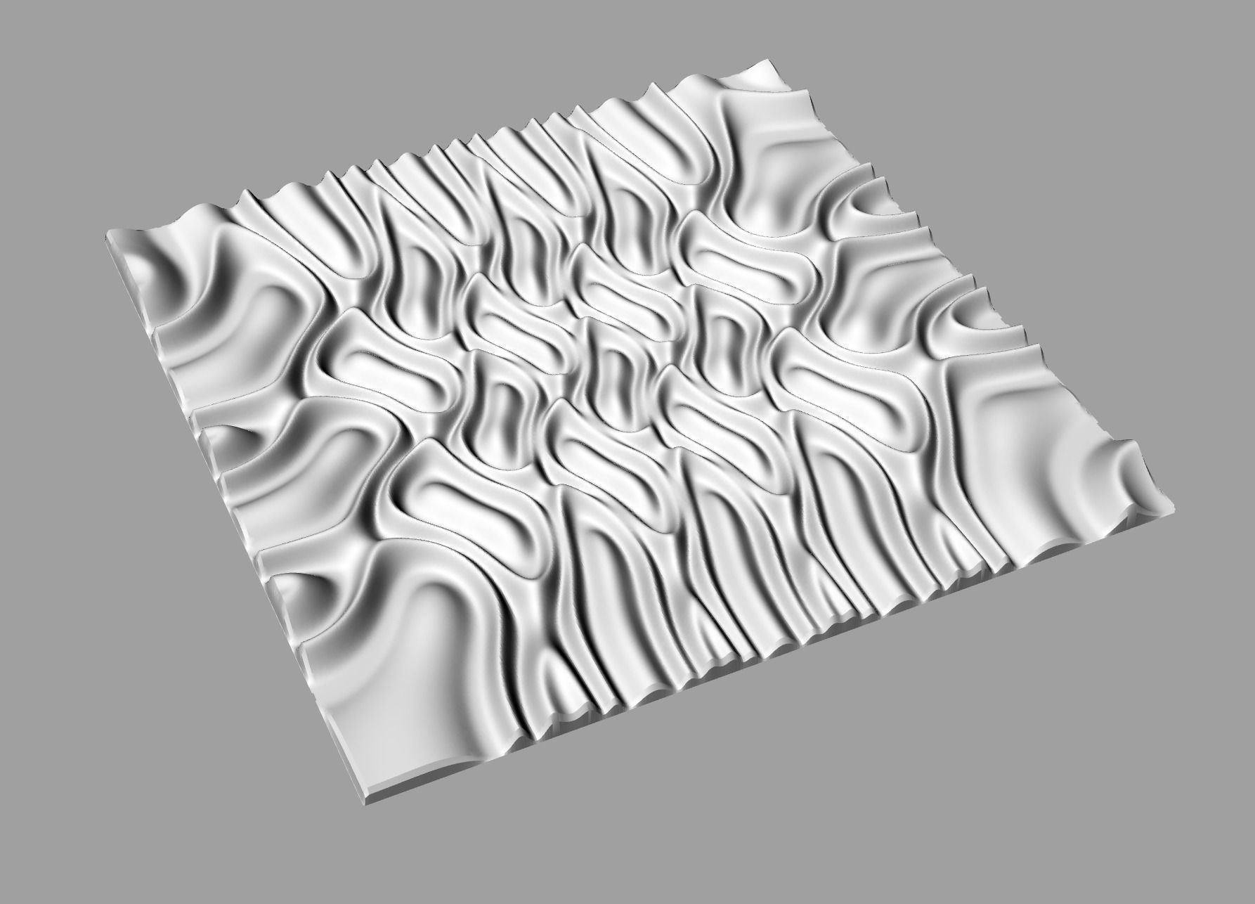 Tileable 3D relief SB11 3D model_1