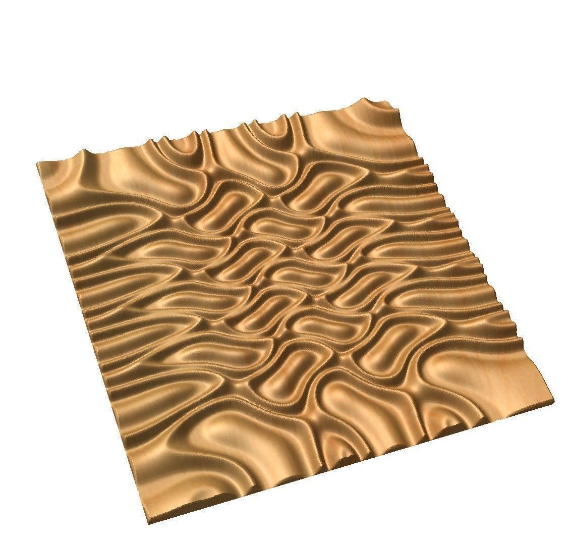 Tileable 3D relief SB11 3D model_3