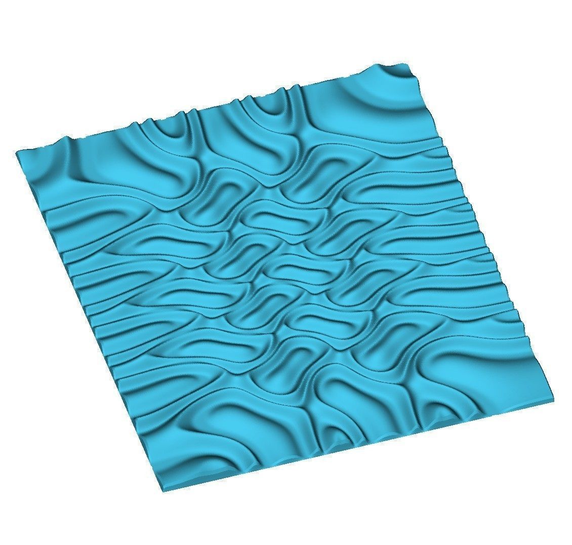 Tileable 3D relief SB11 3D model_6