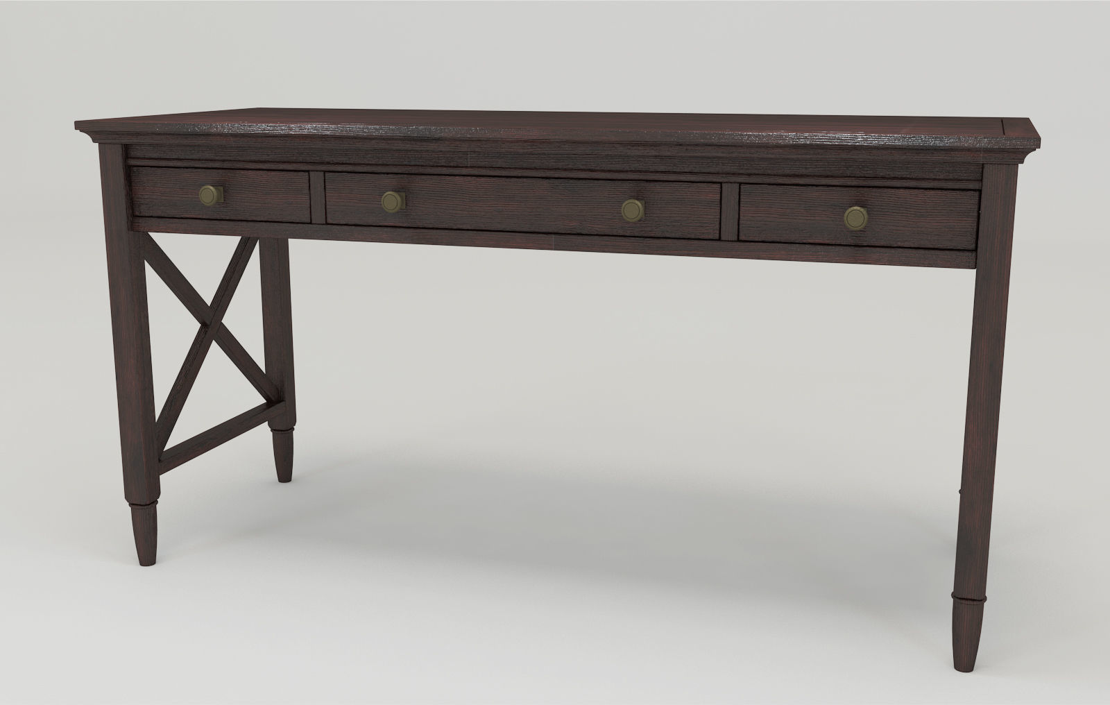 American country style Desk FM-DK08 3D model_1