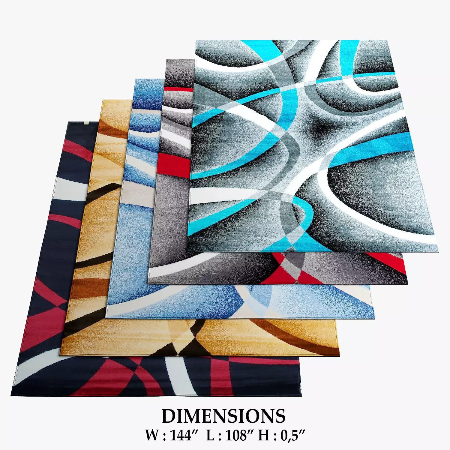Area Rugs 3 3D model_0