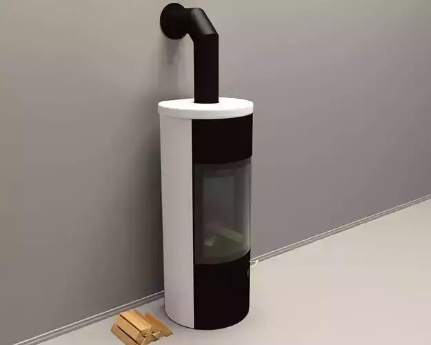 Fireplace modern wood burning stove