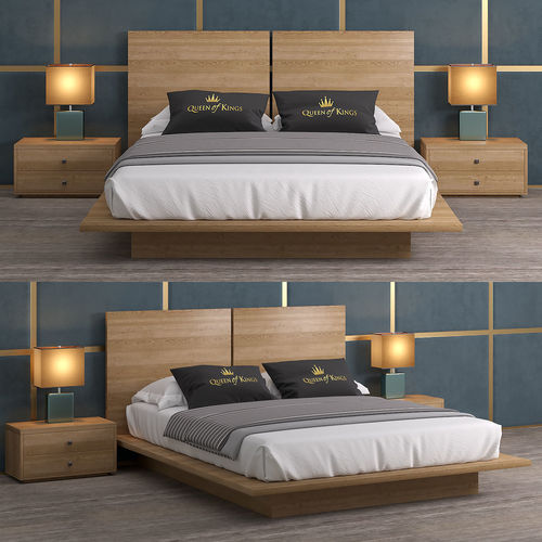 Bed Decimus Queen 3D model