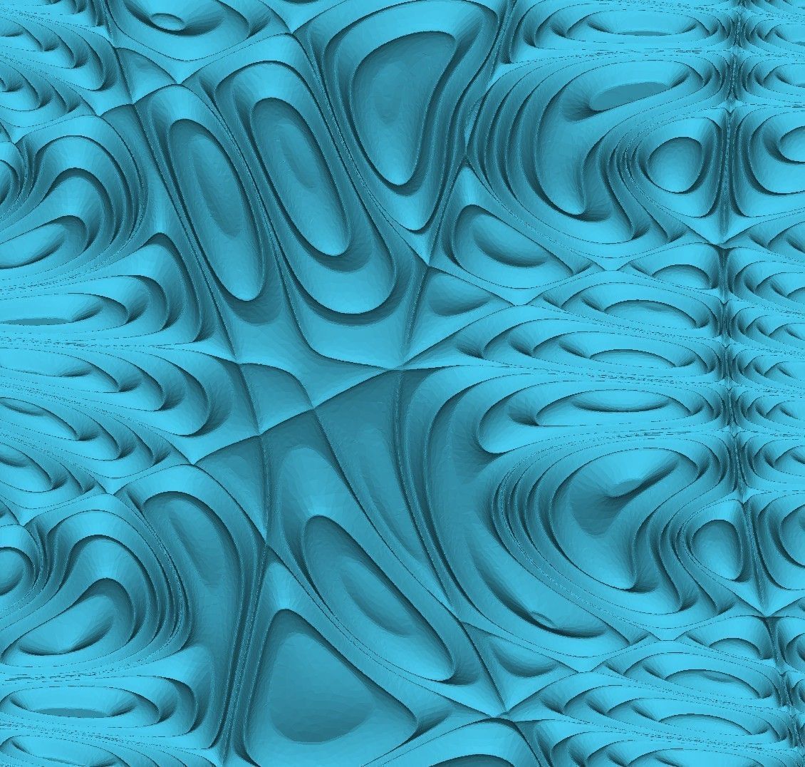 Tileable 3D Relief SB ART3 for CNC 3D print model_3