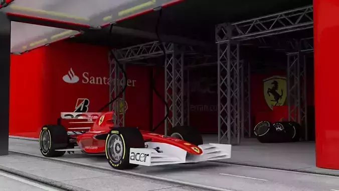 F1 Scene 3D model
