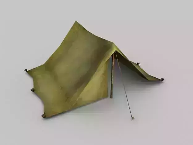 Low poly tent